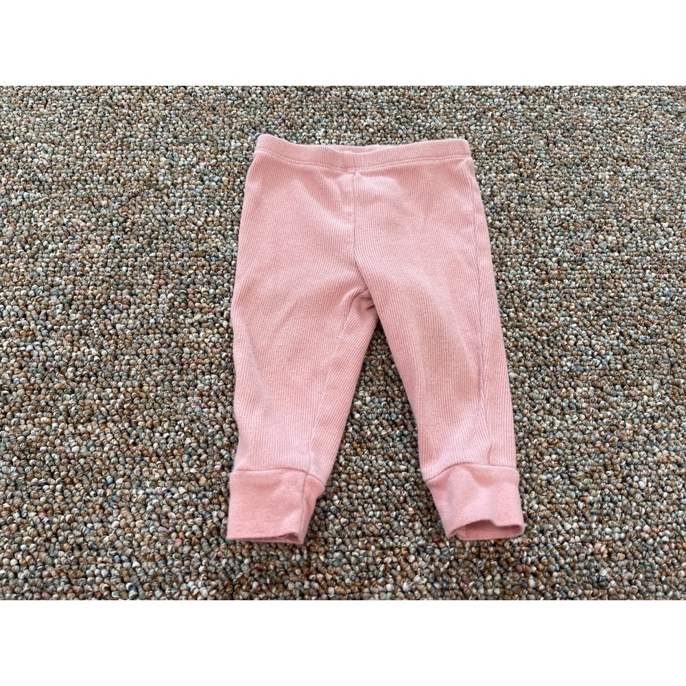Carter's Girls Pink Ribbed Leggings 6M